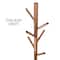 Honey Can Do 70&#x22; Brown &#x26; Black Freestanding Coat Rack with Tree Design &#x26; Accessory Tray